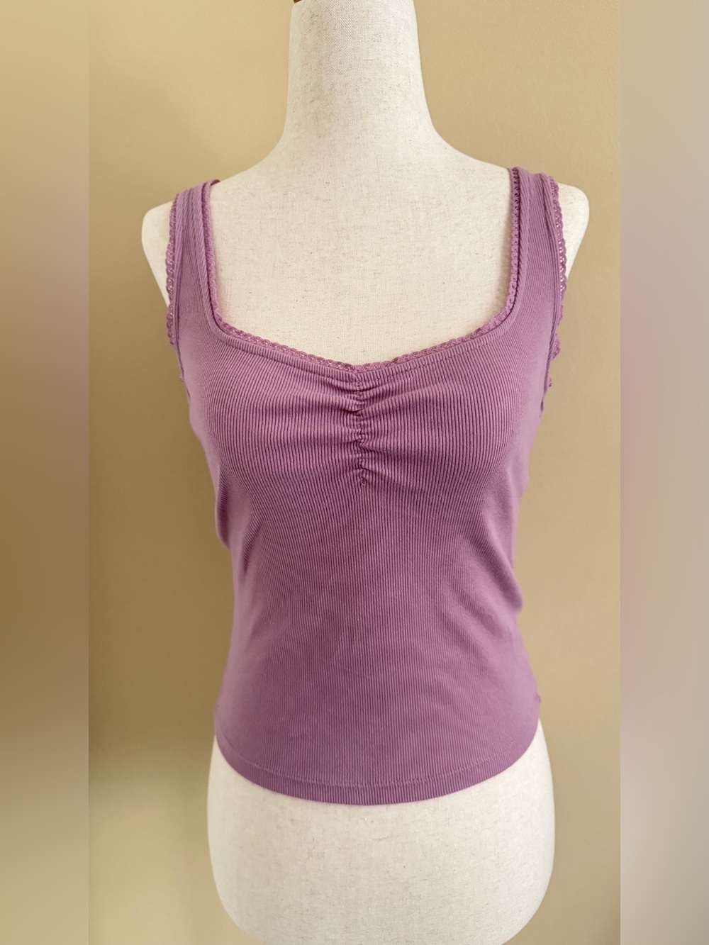 Lilac Lace Trimmed Tank Women’s XS